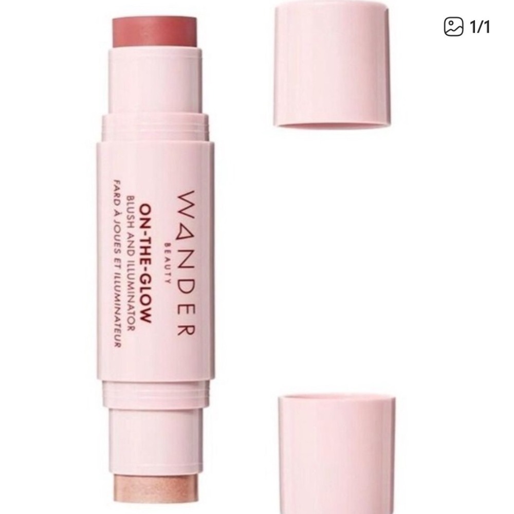 NEW Wander Beauty OnTheGlow Blush Illuminator Stick Sienna‎ Sunset NudeGlow